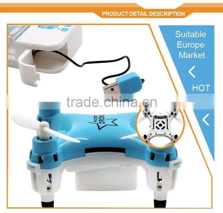 2.4G WiFi FPV Tiny Quadcopter 0.3MP Camera Pocket fpv racing drones with backpack