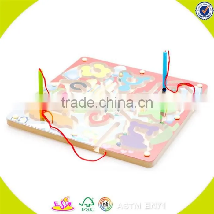 Wholesale butterfly baby wooden educational maze toy colorful kids wooden maze toy W11H001