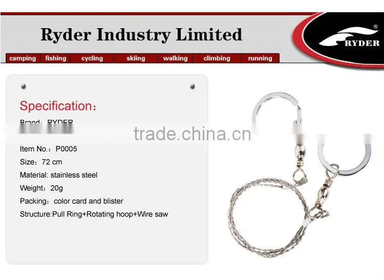Stainless Steel Outdoor Survival Emergency Wire Saw