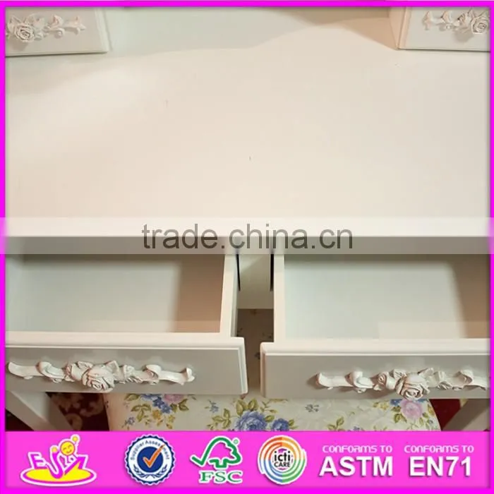 2016 wholesale bedroom make up solid wooden vanity desk W08H059