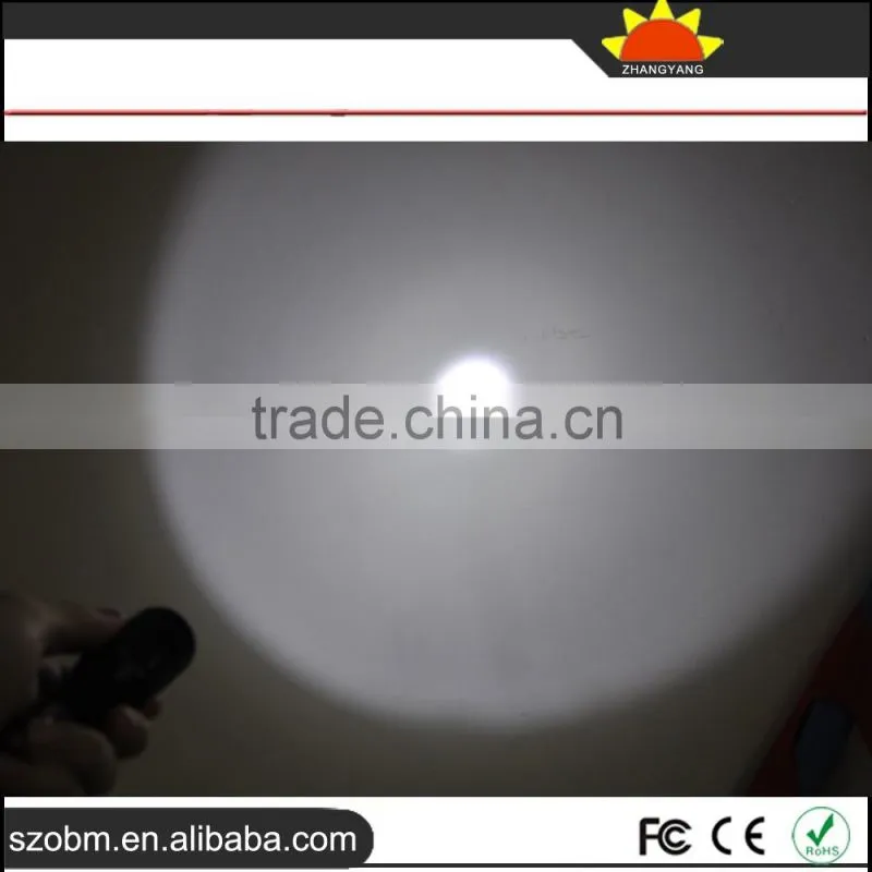 Wholesale OEM XP-E LED Portable Aerospace Aluminum Alloy Rechargeable Light LED Flashlight Torch