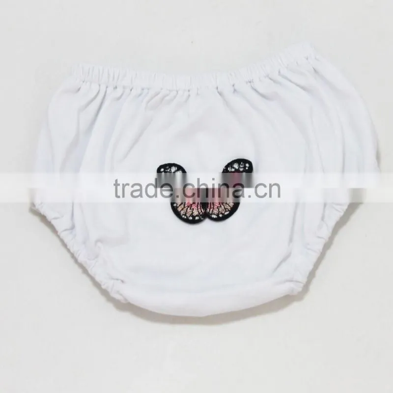2017 New Arrival Solid Color Cute Baby Cotton Embroidery Bloomer