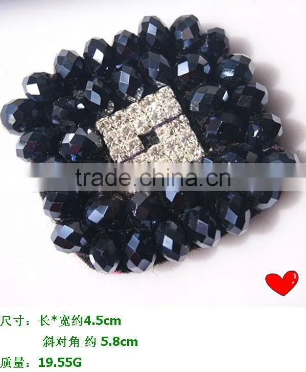 wholesale crystal bow shoe garment decoration accessories handmade crystal beaded bowknot shoe clips from Miss Luv