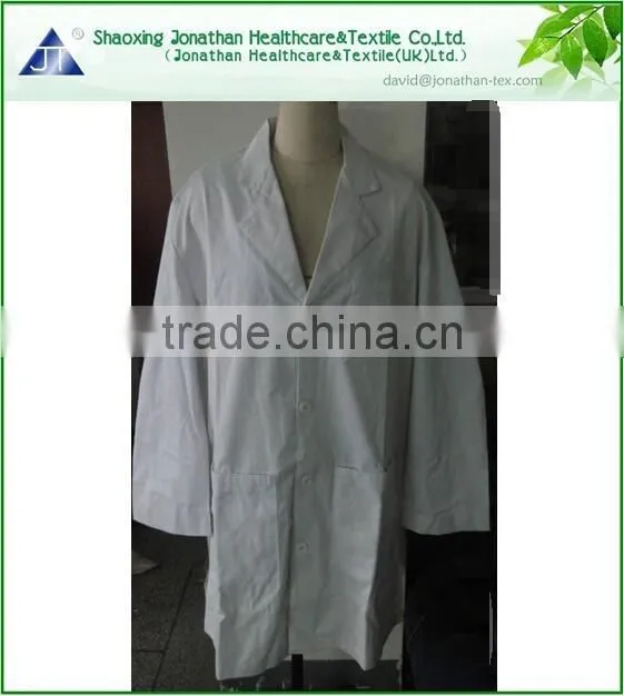 High quality white hospital uniform lab coat for medical wear