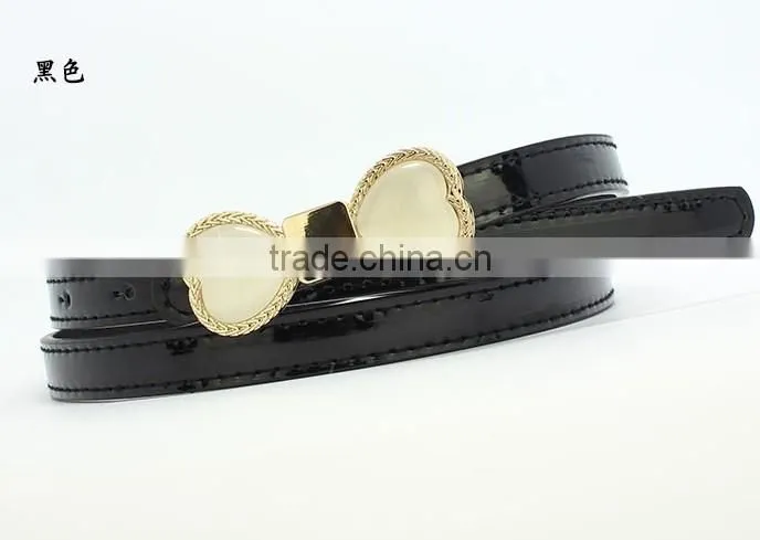 New candy color Painting PU Leather Women Belt Kinds Of Collocation Dresses Belts For Women