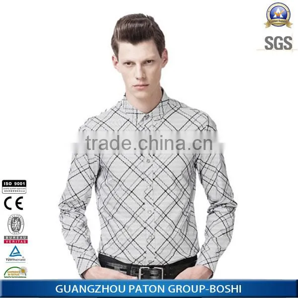 China Supplier Latest Slim Fit Long Sleeve Shirts For Men Pictures