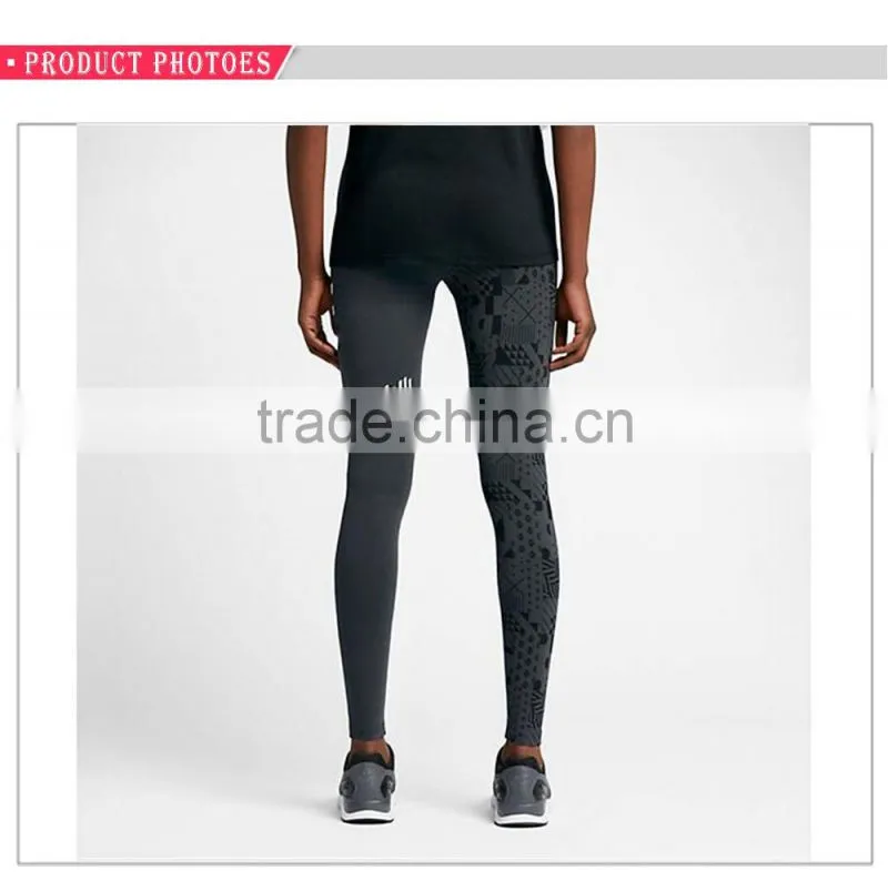 Custom china printed sexy tight women sport cotton/spandex legging
