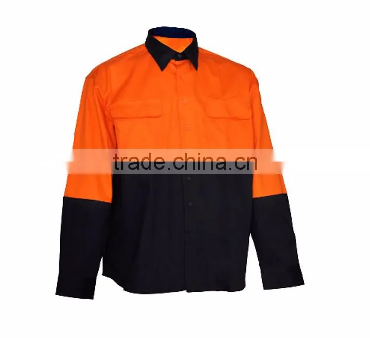 Protectove safety fire resistance fr work flame resistant shirt