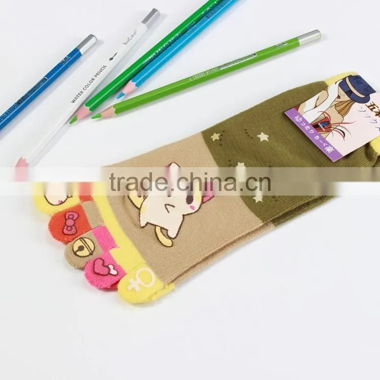 2016 winter new creative cartoon toe socks in tube socks