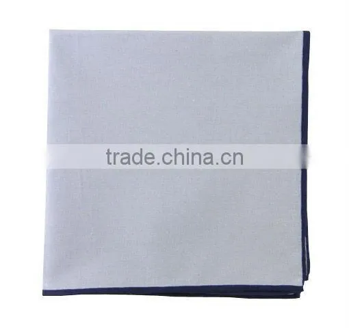 contrasting border hanky