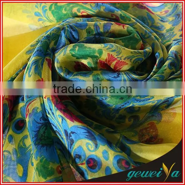 Yellow Plants Bohemian Style Printing Scarf Shawl