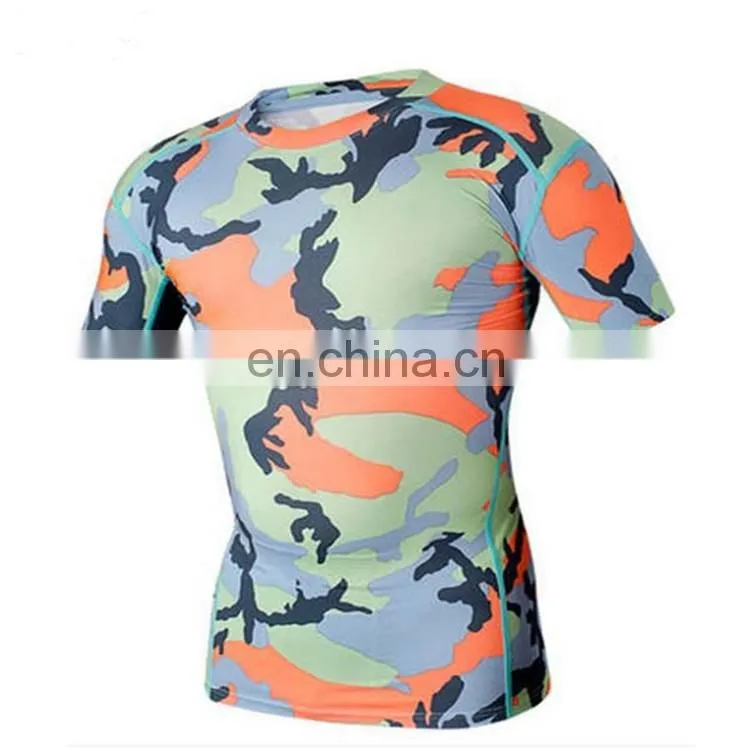 sublimation custom printed mens wholesale compression shirts