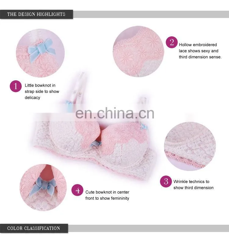 OEM Supplier Latest Hot Small In Lace Sweet Girl Tube Top Girls Bra