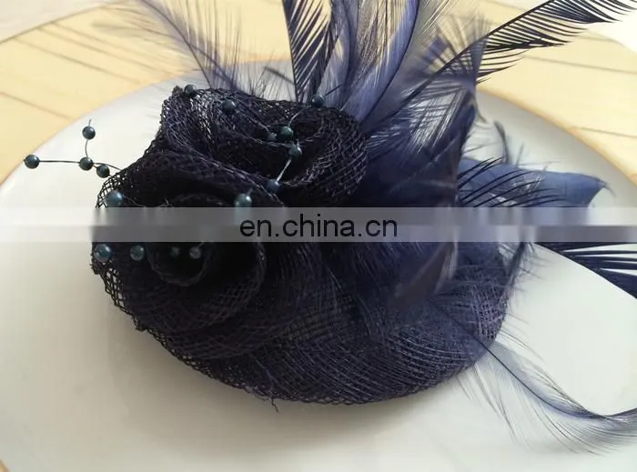 Feather Sinamay Fascinator for Ladies
