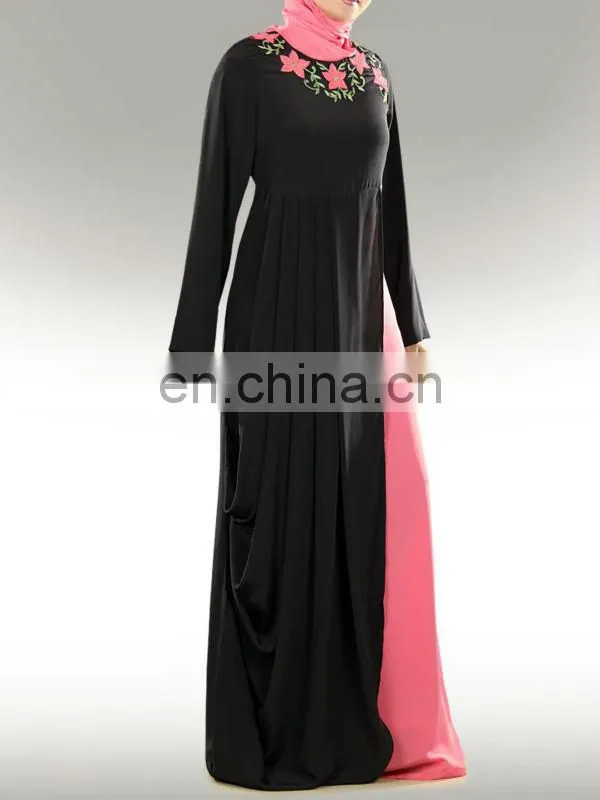 Elegant ladies crepe muslim party dress