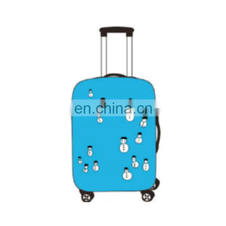 Custom printed suitcase polyester elastic printed luggage covers