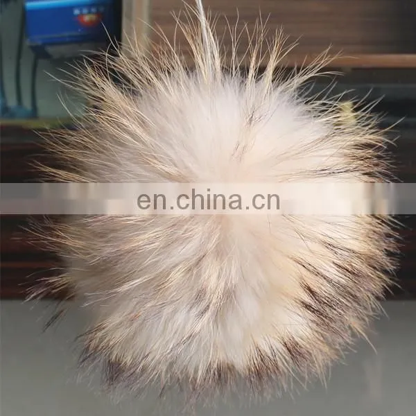 China supplier Genuine Raccoon Fur Pom Poms