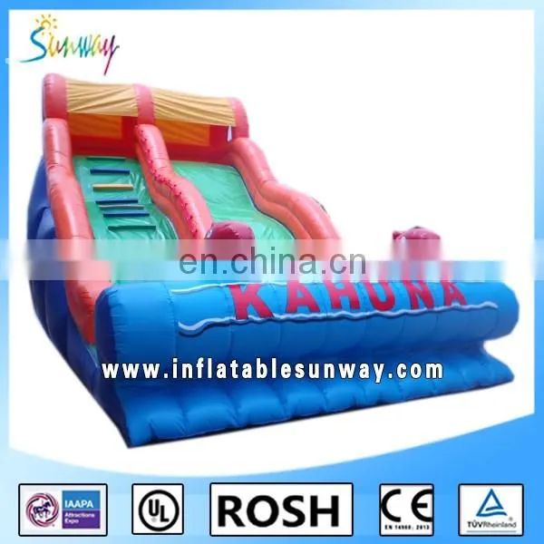 SUNWAY best price used water park rainbow racing slide giant water slide for sale