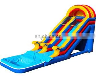 2014 New 20ft Rainbow Inflatable Slide, Inflatable Water Slide with Pool