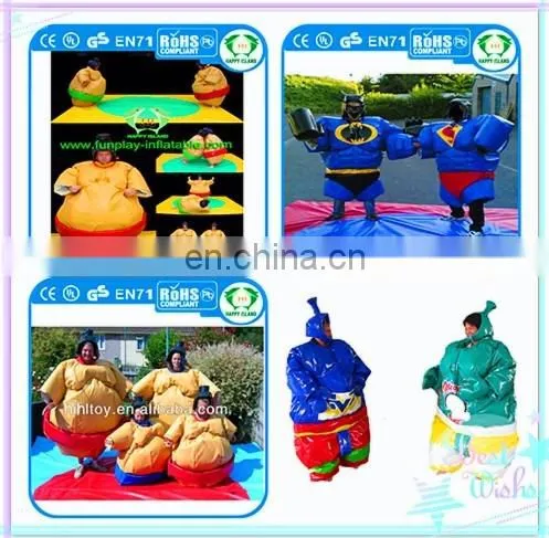 Yellow color sumo suits sumo wrestling factory price