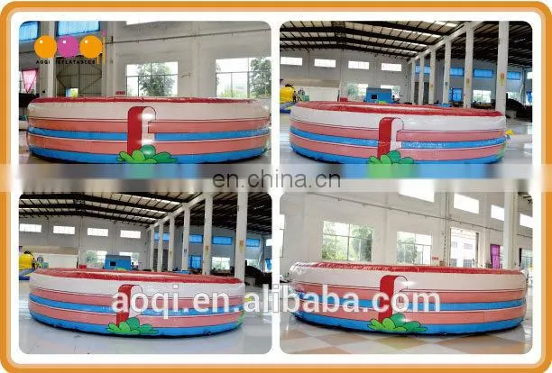 AOQI commercial use outdoor inflatable bullring game for adults