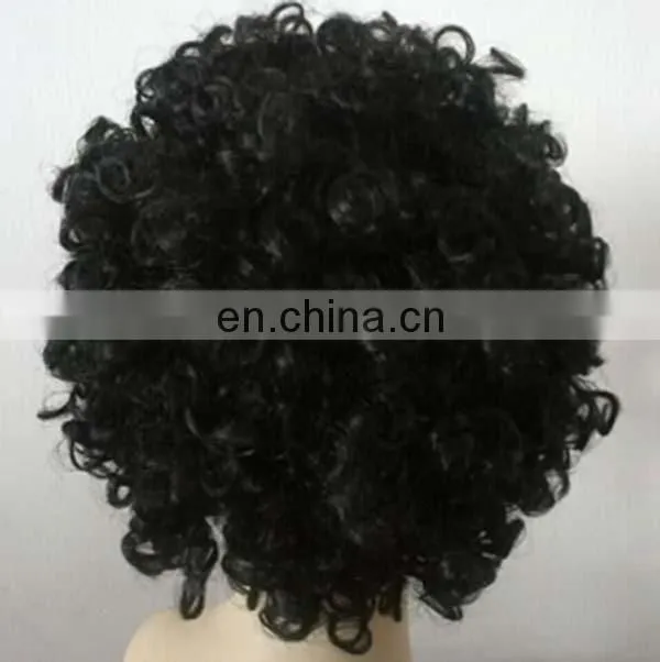 Black hair World Cup fans explosion bubble hair curly hair