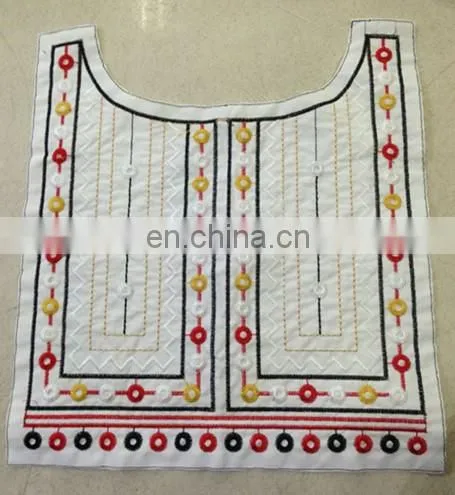 2016 Embroidered Neckline with Tassel For Garment Decorative