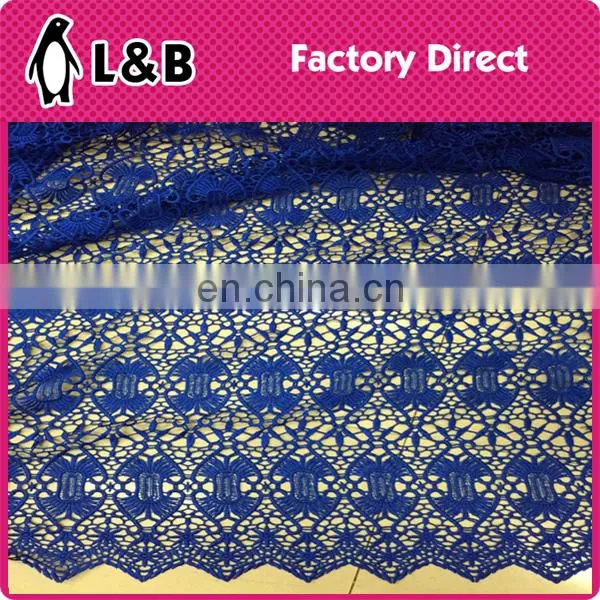 wholesale popular fashion embroidery chemical polyester lace fabric