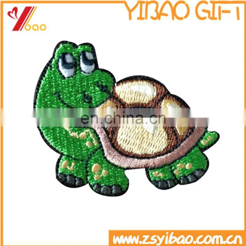 promo iron on backing small szie embroidery patch /emblem patch for advertising