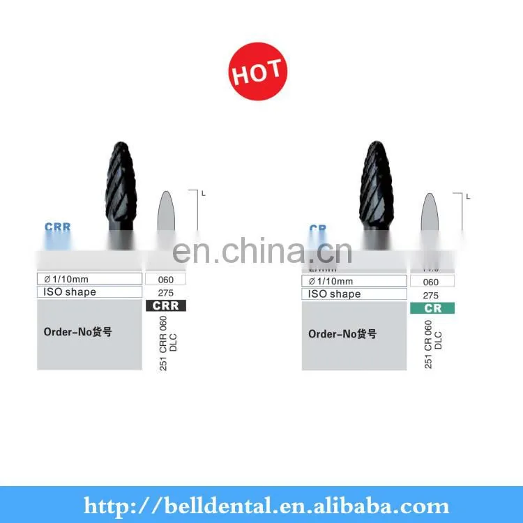 High quality Dental carbide burs tungsten bur