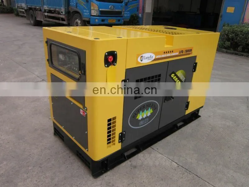 Super Silent Rated 10kW 12kVA double cylinders Diesel Generator