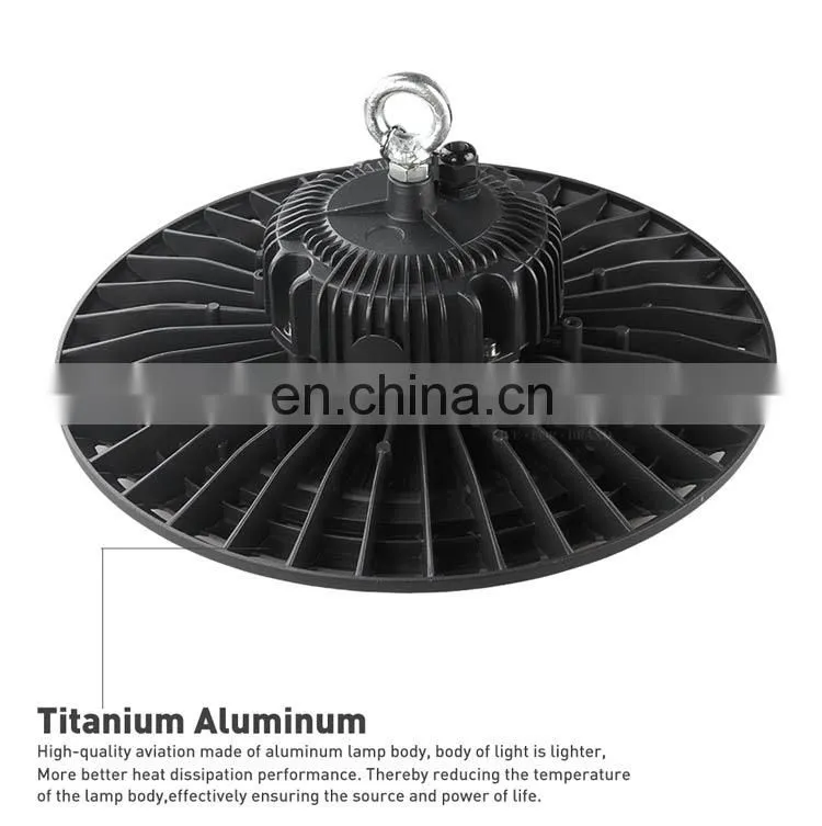 Warehouse lighting fixture 2019 hot sell IP65 200w 150w high brightness UFO led high bay light