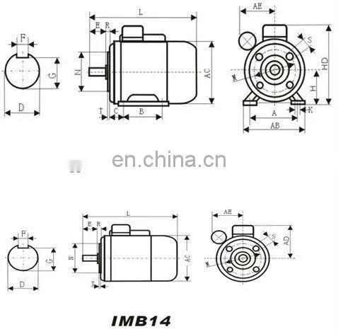 electric motor 5.5kw YL series single-phase electric motor
