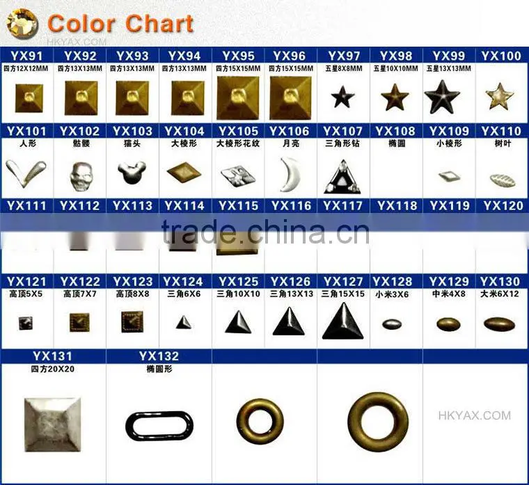 0517L China supplier metal dome convex stud hotfix, pyramid convex stud hotfix, hotfix convex stud for jeans and pants