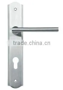 LH240-6:SUS304 Lever Door Handle with Plate