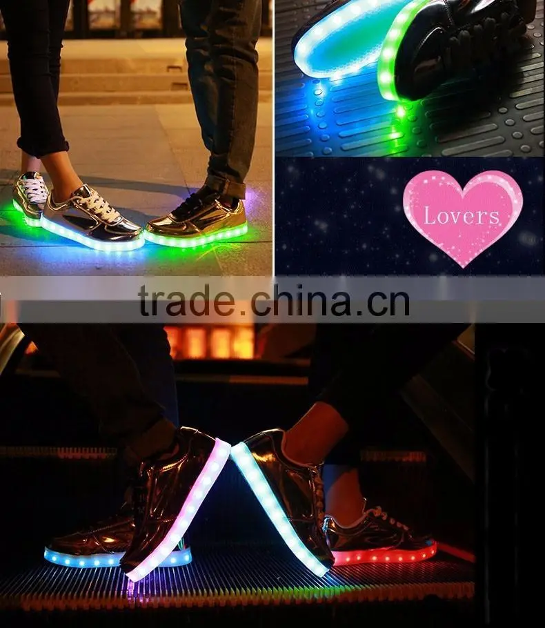 2016 Casual Luminous Shoes Led Women Fashion Simulation LED Shoes Colors