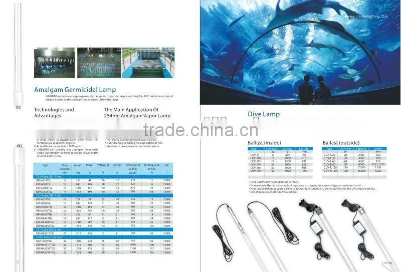 36w UV Lamp UV Germicidal Lamp