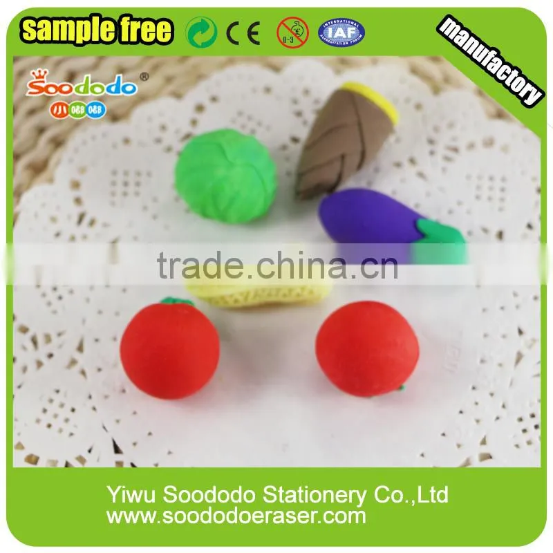 fruit shape cartoon Japanese fruit eraser for kids