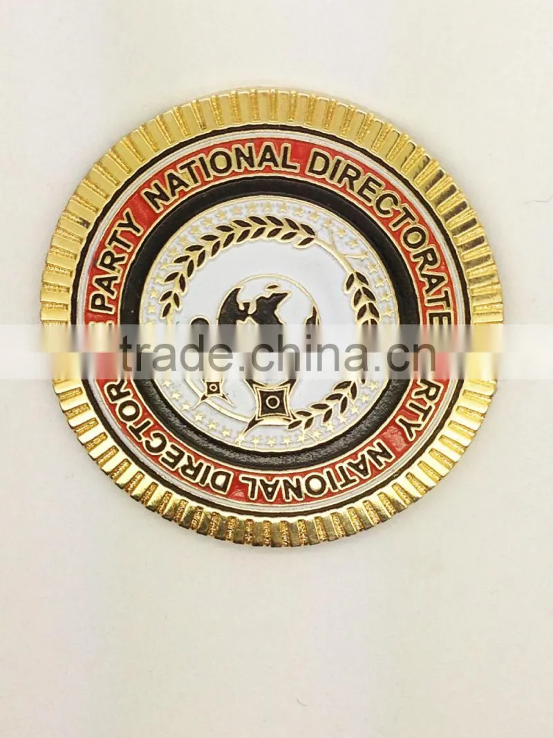 custom tie clips mape sea red and white soft enamel lapel pin badge