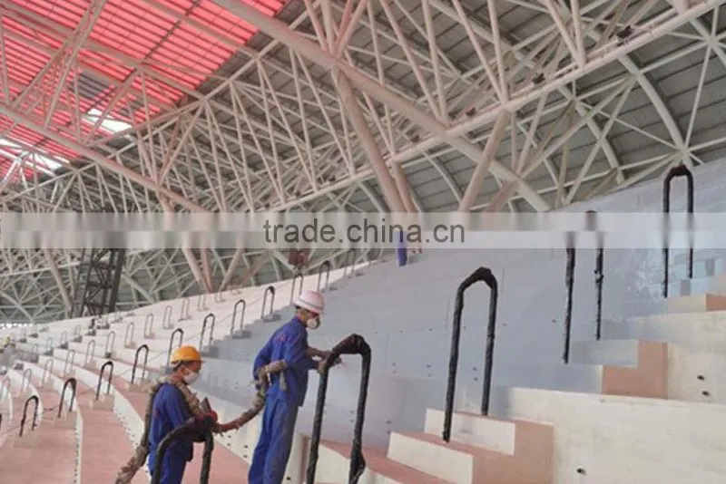 Convenient viewing steel space frame bleacher
