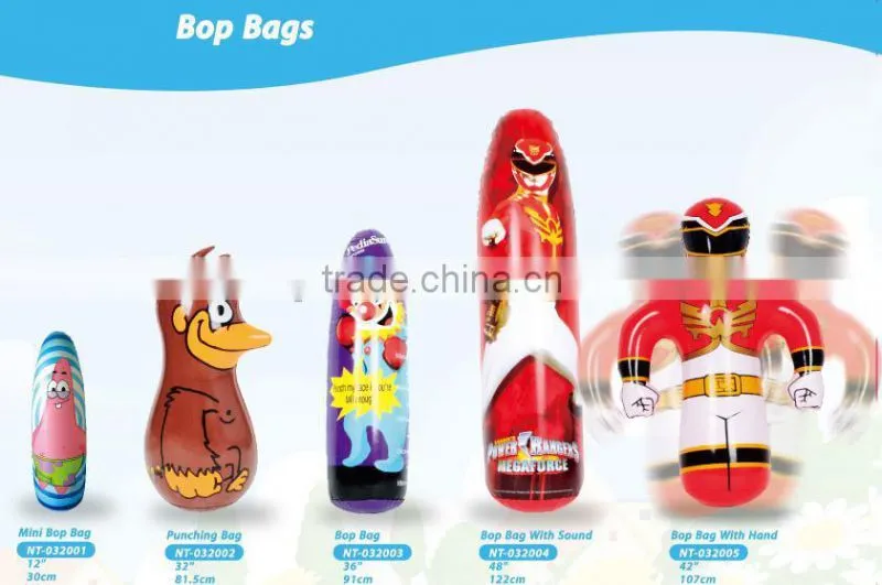 pvc standing inflatable punching bag for children