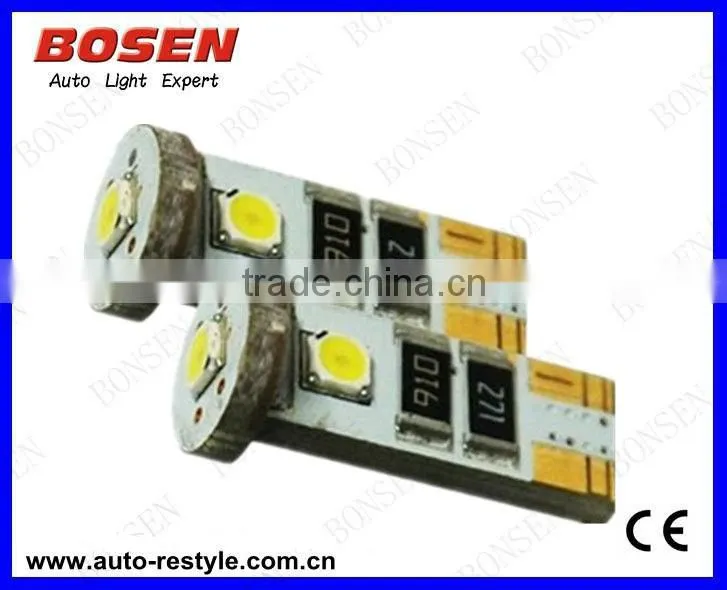 samsung 5252 led chip 3SMD Canbus error free T10-3SMD-5252 auto bulb