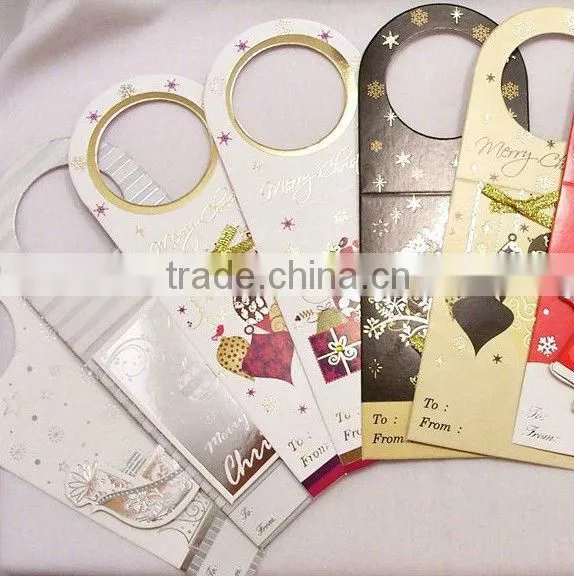 Wine bottle Christmas tags