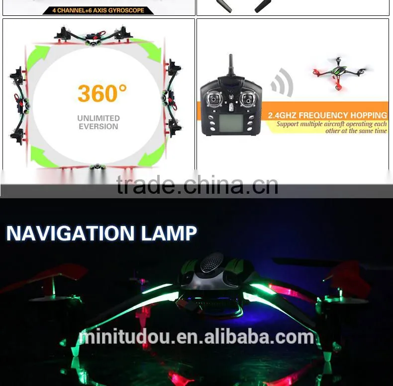 New Product WL V636 2.4G 4CH R/C 4-Axis Quadcopter With Light rc quad copter