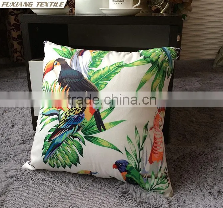 digital print green pillow