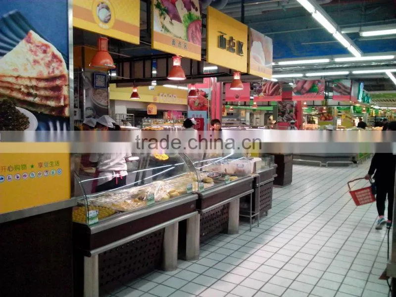 APEX supermarket deli showcase/equipment for keeping food hot/hot food display cabinets/hot food showcase