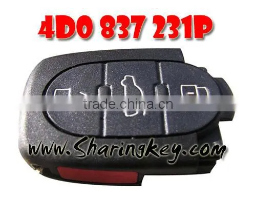 High quality 3 Button With Panic Remote Control(4D0837231P 315MHZ) for Aud