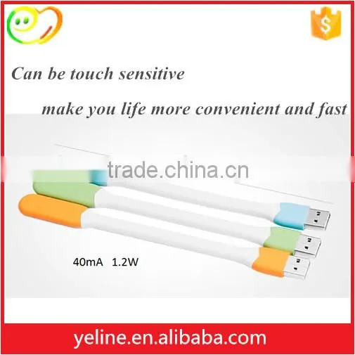 Mini flexible sinicone soft LED light with micro usb 2.0