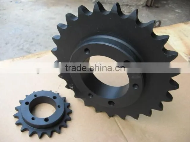 2016 new design OEM alloy steel chain wheel/steel pulley supplier