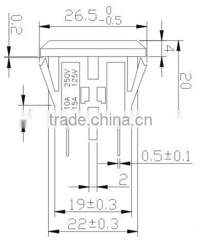 American 15A 125V industrial socket lamp socket